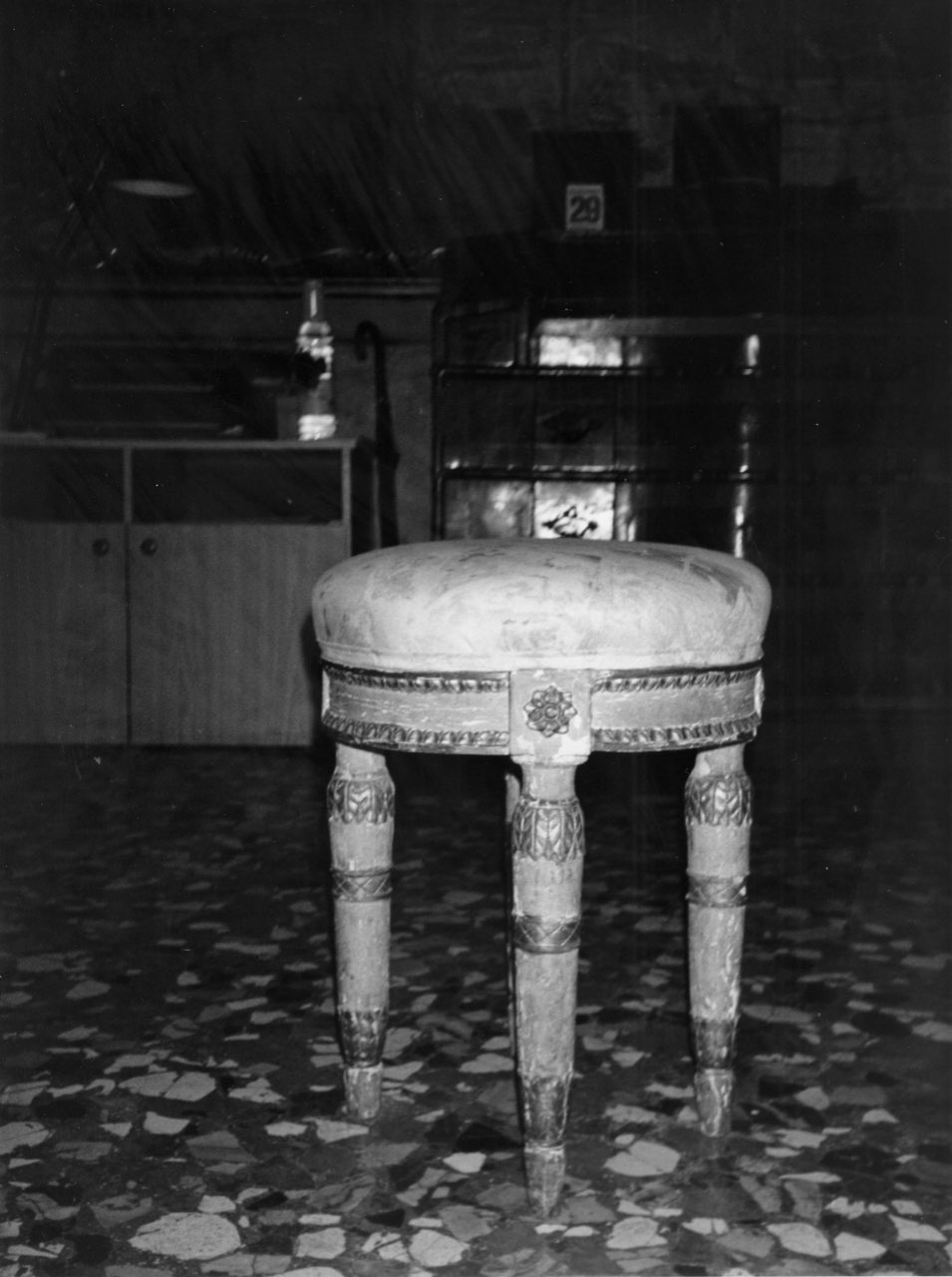 sgabello Luigi XVI, coppia - ambito italiano (fine/ inizio XVIII/XIX)