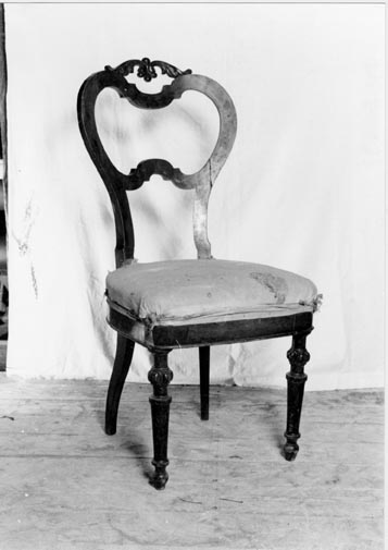 sedia, opera isolata - manifattura lombardo-veneta (secondo quarto XIX)