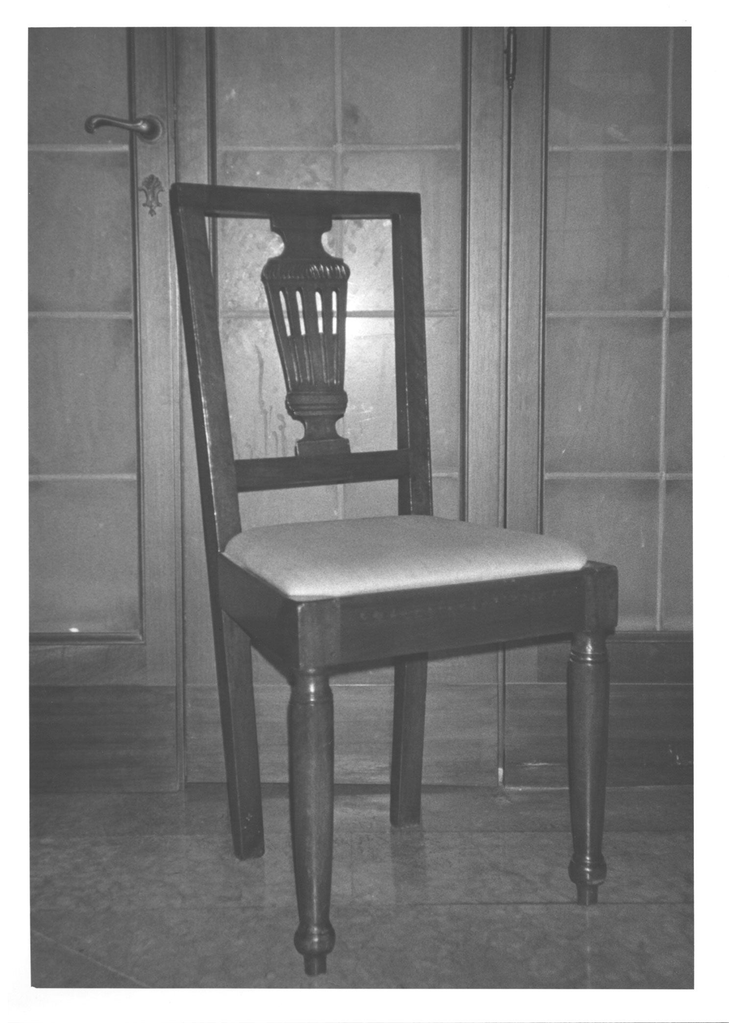 sedia, opera isolata - manifattura veneta (prima metà XIX)