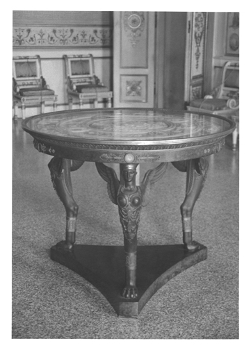 tavolo, opera isolata - manifattura francese (primo quarto XIX)