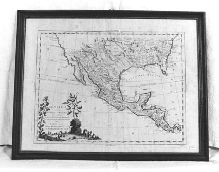 Messico, ovvero nuova Spagna che contiene il Nuovo Messico, la California con una parte dei paesi adjacenti, carta geografica (stampa calcografica) di Pitteri Giovanni Marco - ambito veneziano (ultimo quarto XVIII)