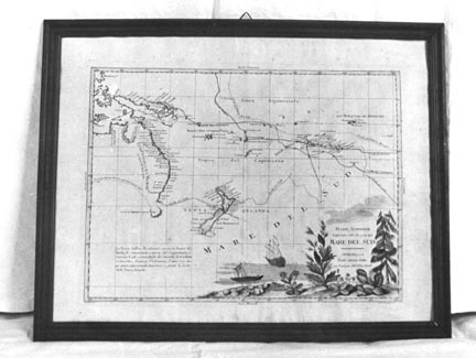 Nuove scoperte fatte nel 1765.67 e 69 nel mare del Sud, carta geografica (stampa calcografica) di Zuliani Giuliano - ambito italiano (ultimo quarto XVIII)