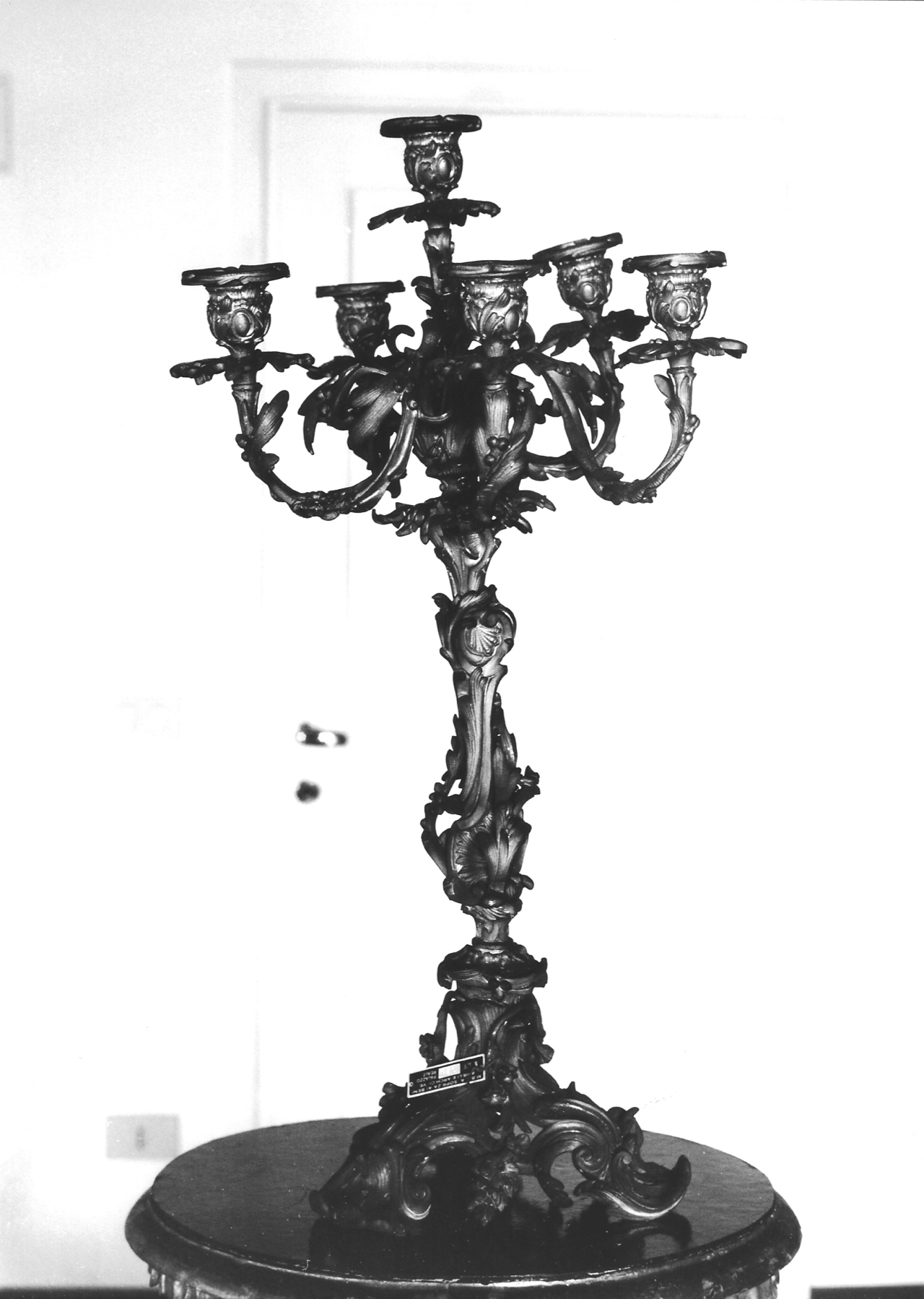 candelabro, opera isolata - manifattura Italia settentrionale (metà XIX)