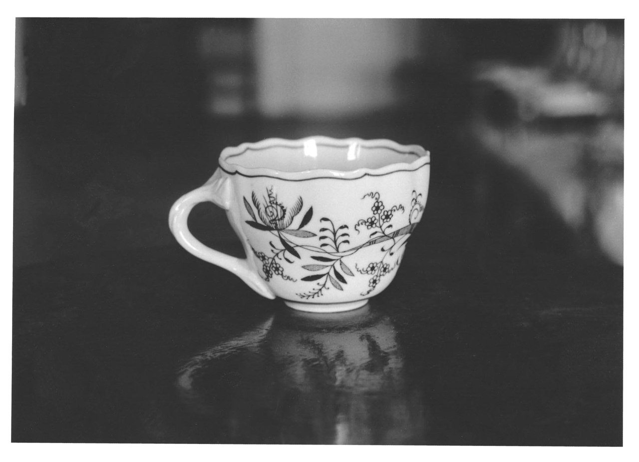 tazza da the', serie - manifattura di Meissen (ultimo quarto XIX)