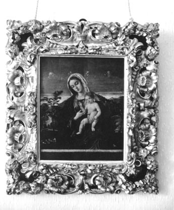 Madonna col bambino (dipinto, opera isolata) di Da Santa Croce Pietro Paolo - ambito veneziano (ultimo quarto XVI)