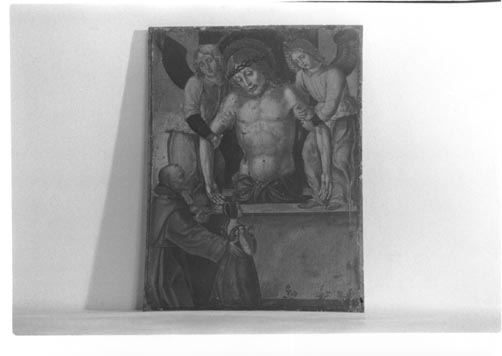 Ecce Homo con S. Bernardino e donatrice (dipinto, opera isolata) - ambito siciliano (seconda metà sec. XVIII)