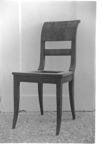 sedia, opera isolata - manifattura lombardo-veneta (prima metà sec. XIX)