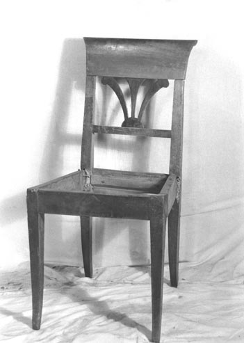 sedia, opera isolata - manifattura Italia settentrionale (prima metà sec. XIX)