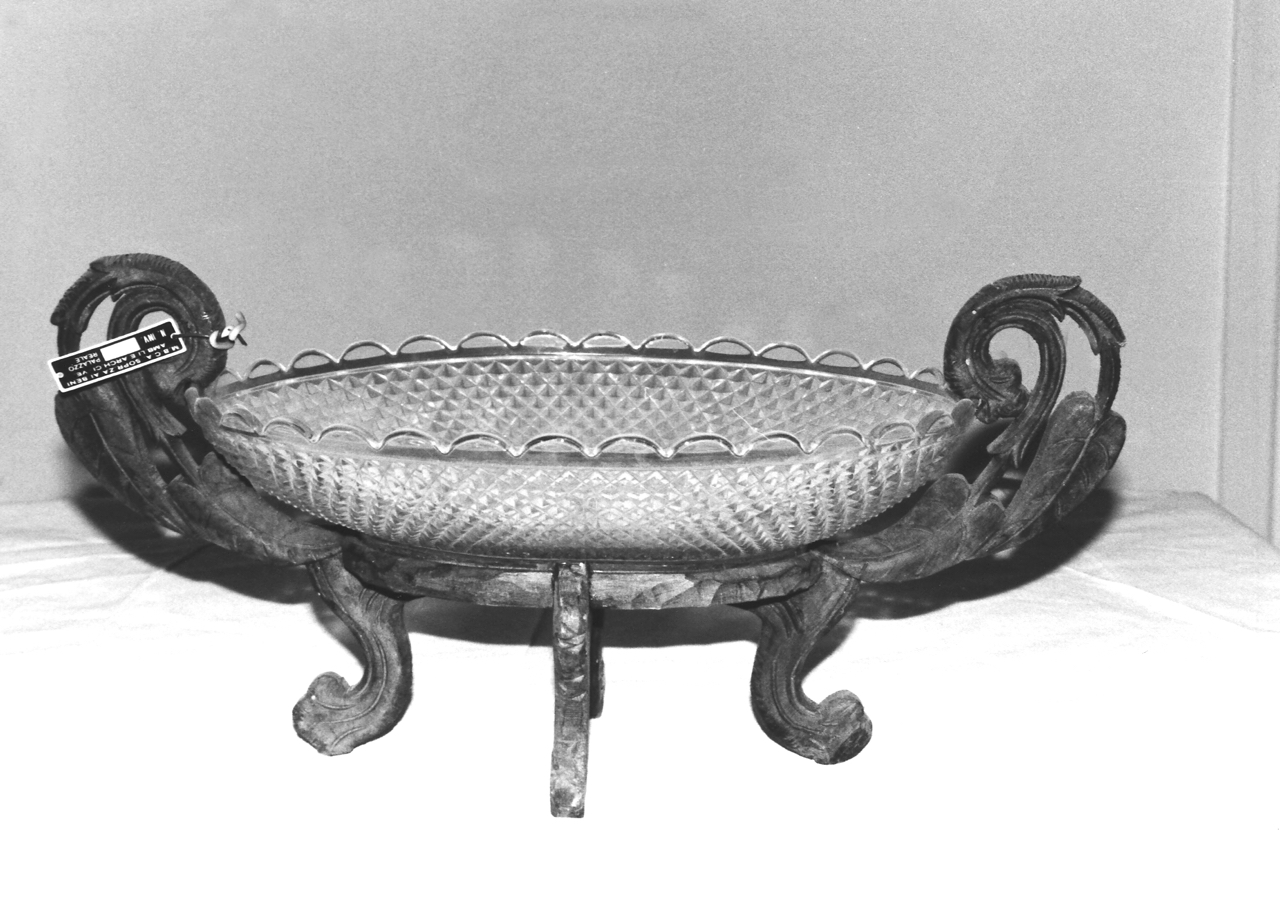 alzata, opera isolata - manifattura italiana (metà XIX)