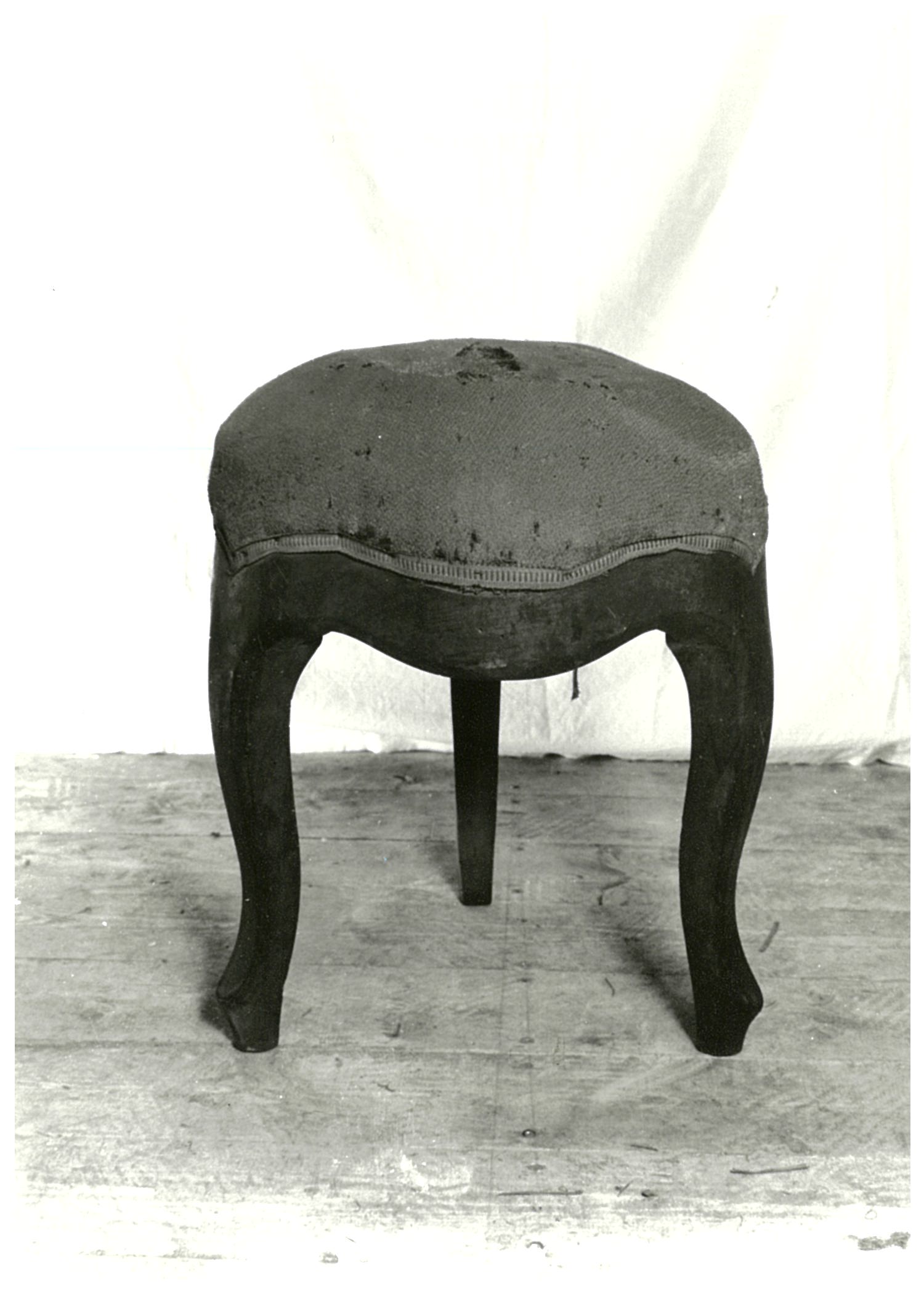 sgabello, opera isolata - manifattura parmense (prima metà XIX)