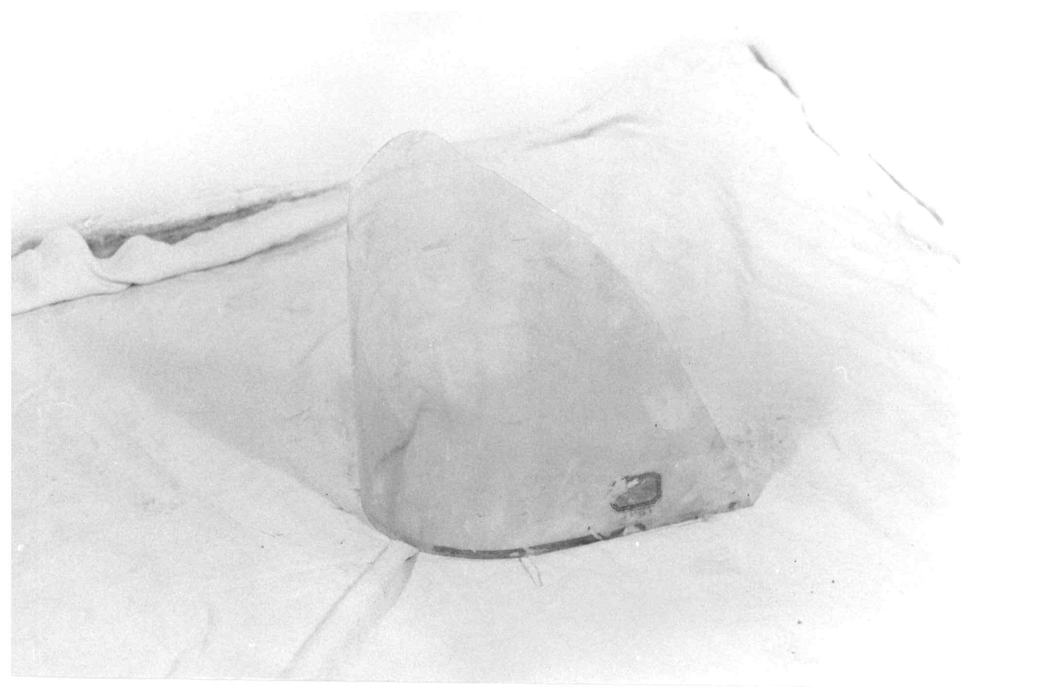 campana di vetro, frammento - ambito Italia settentrionale (seconda metà sec. XIX)