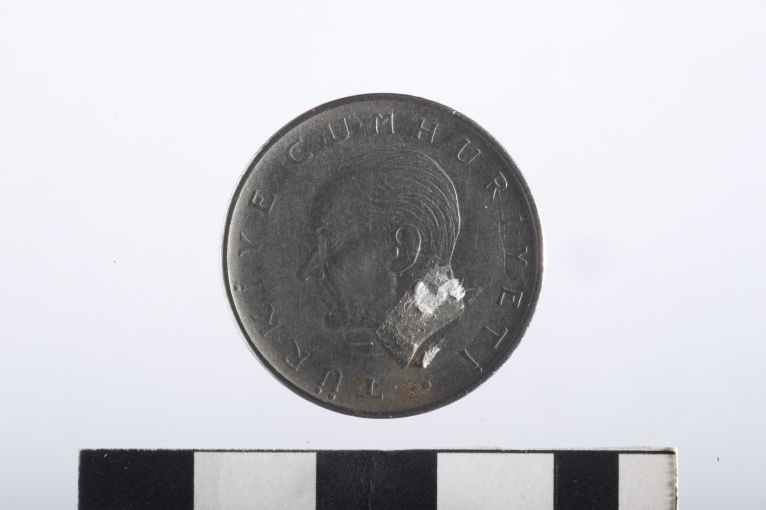 moneta - 1 lira - ambito turco (sec. XX d.C)