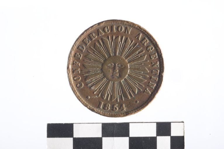 moneta - 4 centavos - ambito argentino (sec. XIX d.C)