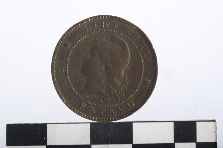 moneta - 1 centavo - ambito argentino (sec. XIX d.C)