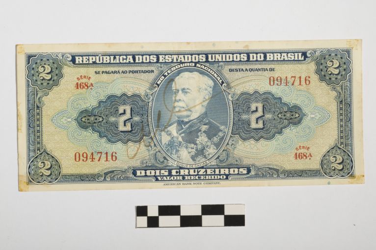 banconota - 2 cruzeiros - Repubblica Federale del Brasile (sec. XX d.C)