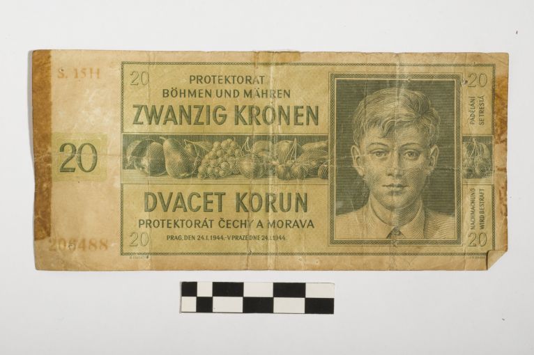 banconota - 20 corone (sec. XX d.C)