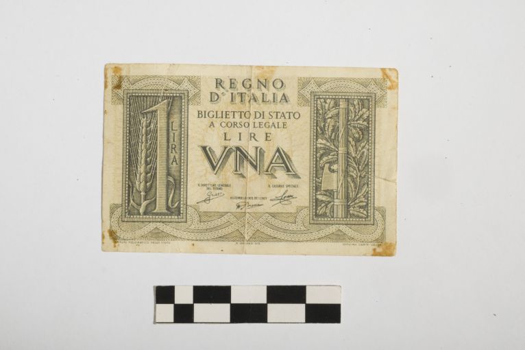 banconota - 1 lira - Regno d'Italia (sec. XX d.C)