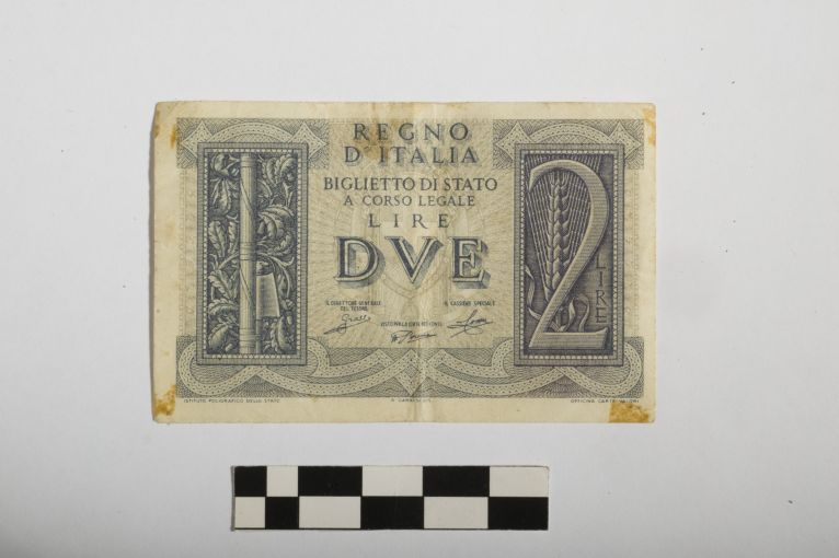 banconota - 2 lire - Regno d'Italia (sec. XX d.C)