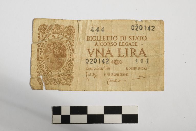 biglietto di stato - 1 Lira - Regno d'Italia (sec. XX d.C)