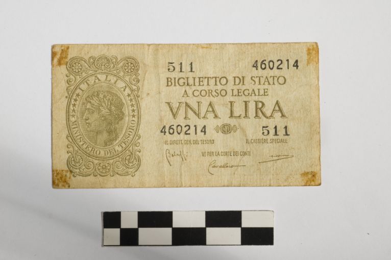 biglietto di stato - 1 Lira - Regno d'Italia (sec. XX d.C)