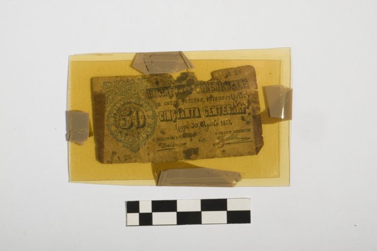 biglietto consorziale - 50 centesimi - Regno d'Italia (sec. XIX d.C)