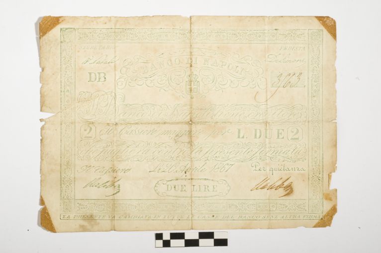 biglietto di credito - 2 lire - Regno d'Italia (sec. XIX d.C)