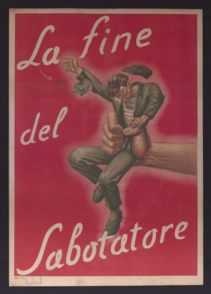 manifesto, politico, LA FINE DEL SABOTATORE (secondo quarto SECOLI/ XX)