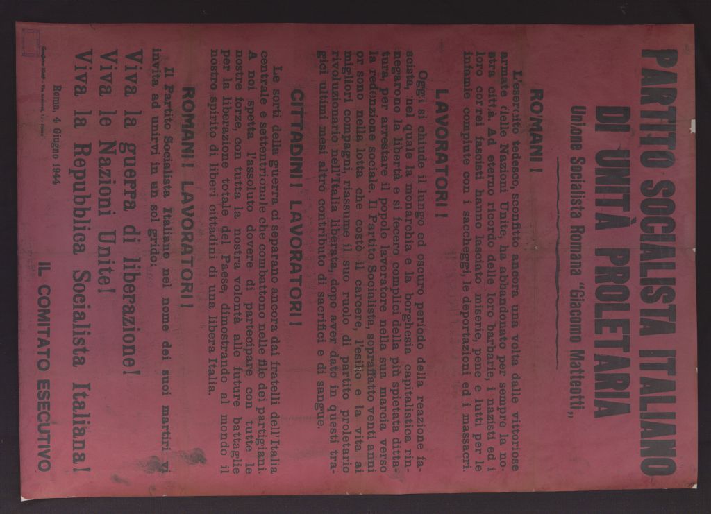 manifesto, politico, ROMANI! L'ESERCITO TEDESCO (secondo quarto SECOLI/ XX)