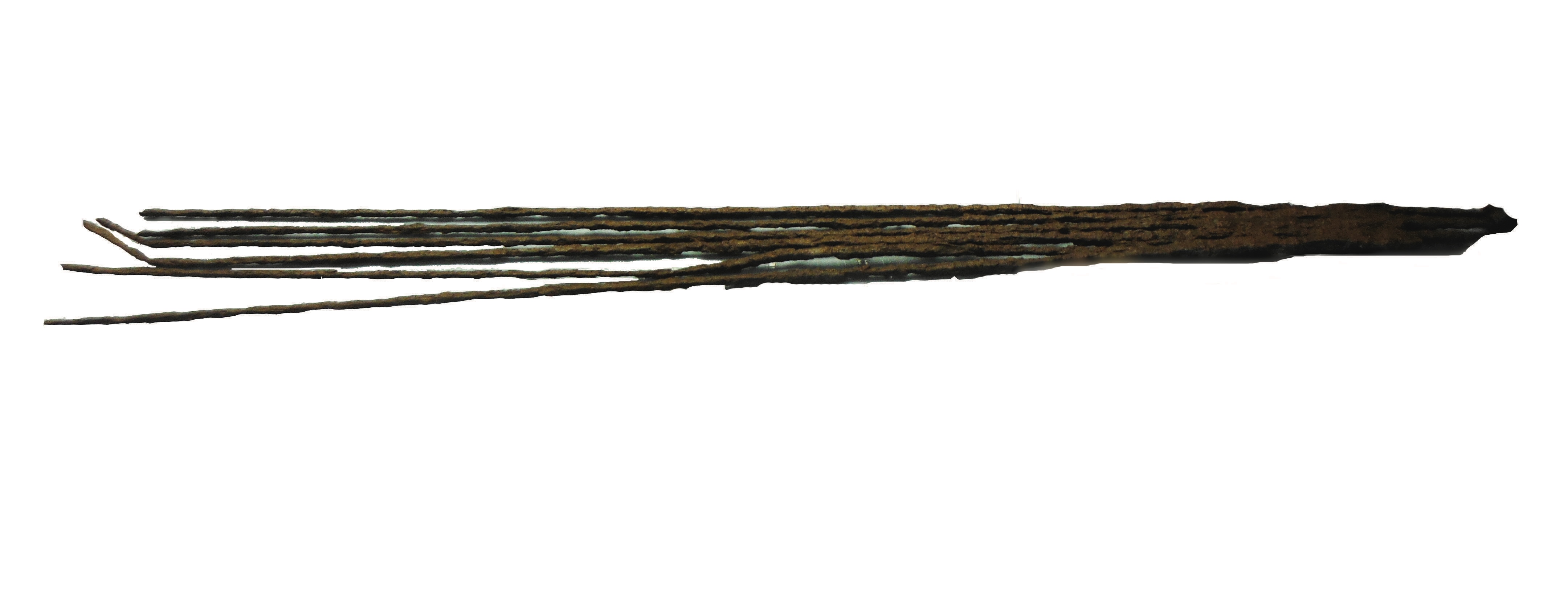 spiedo, fascio di 6 spiedi concrezionati (SECOLI/ V a.C)