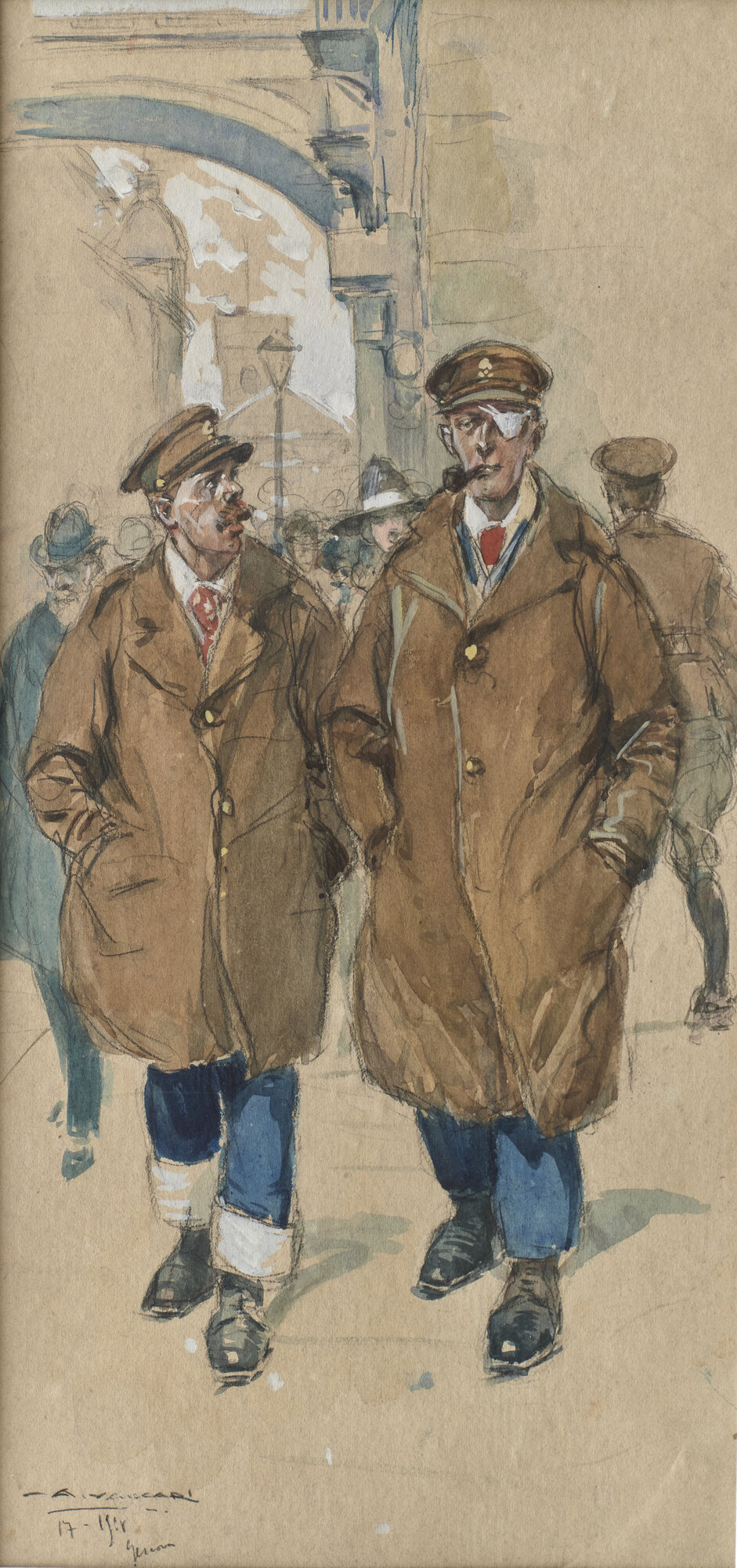 soldati (disegno) di Vaccari, Alfonso (XX)