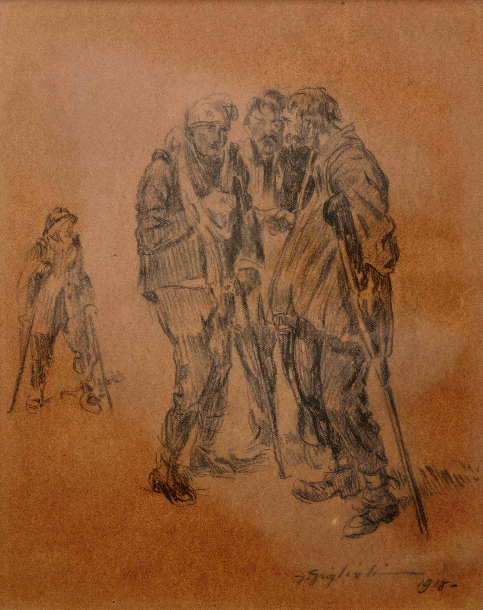 soldato (Disegni a Matita) di Giglioli, Giuseppe (XX)