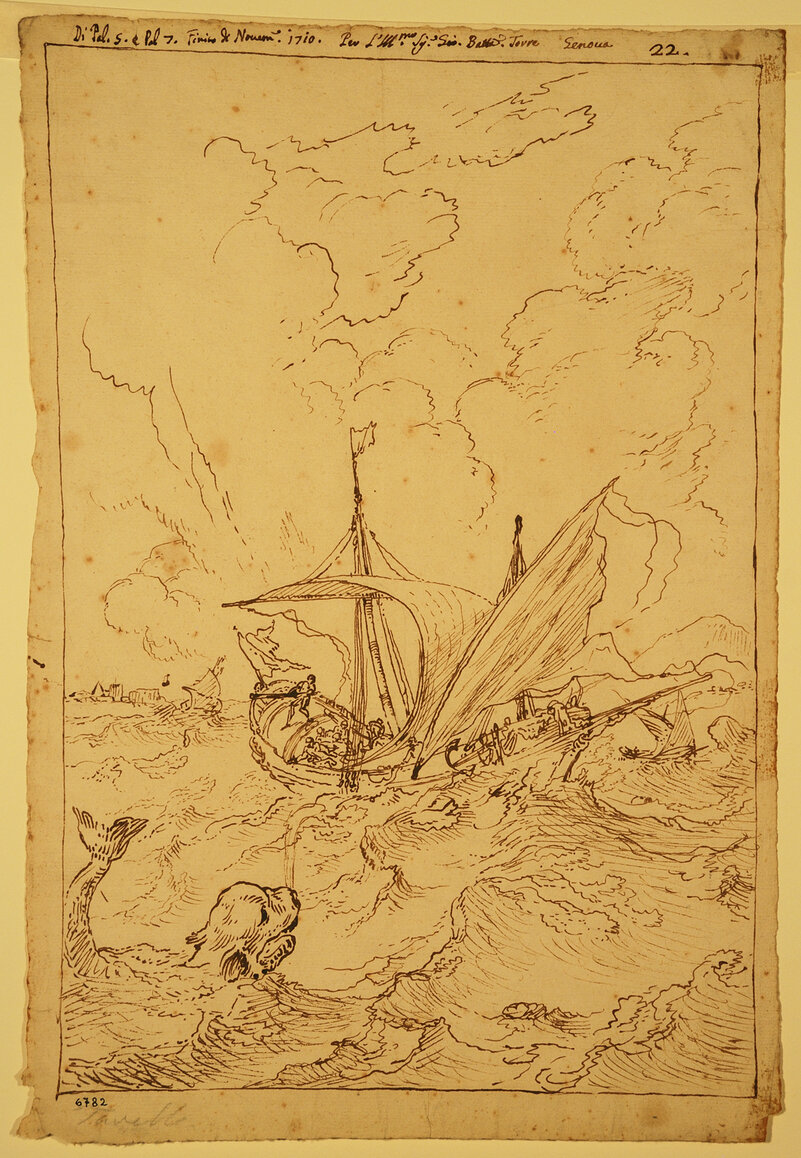 Giona (disegno) di Tavella, Carlo Antonio (sec. XVIII)