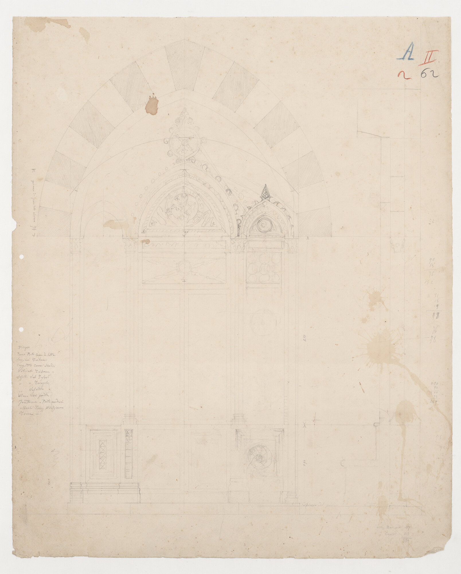 portale (disegno) di Anonimo (XIX)