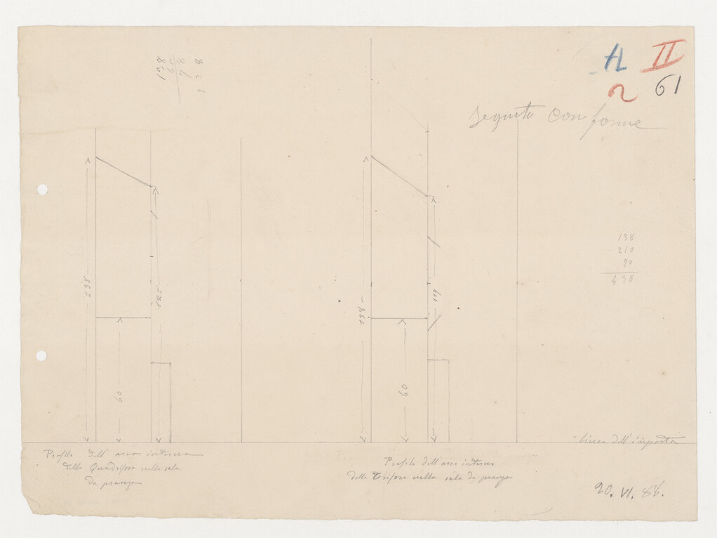 studio di dettaglio (disegno) di Anonimo (XIX)