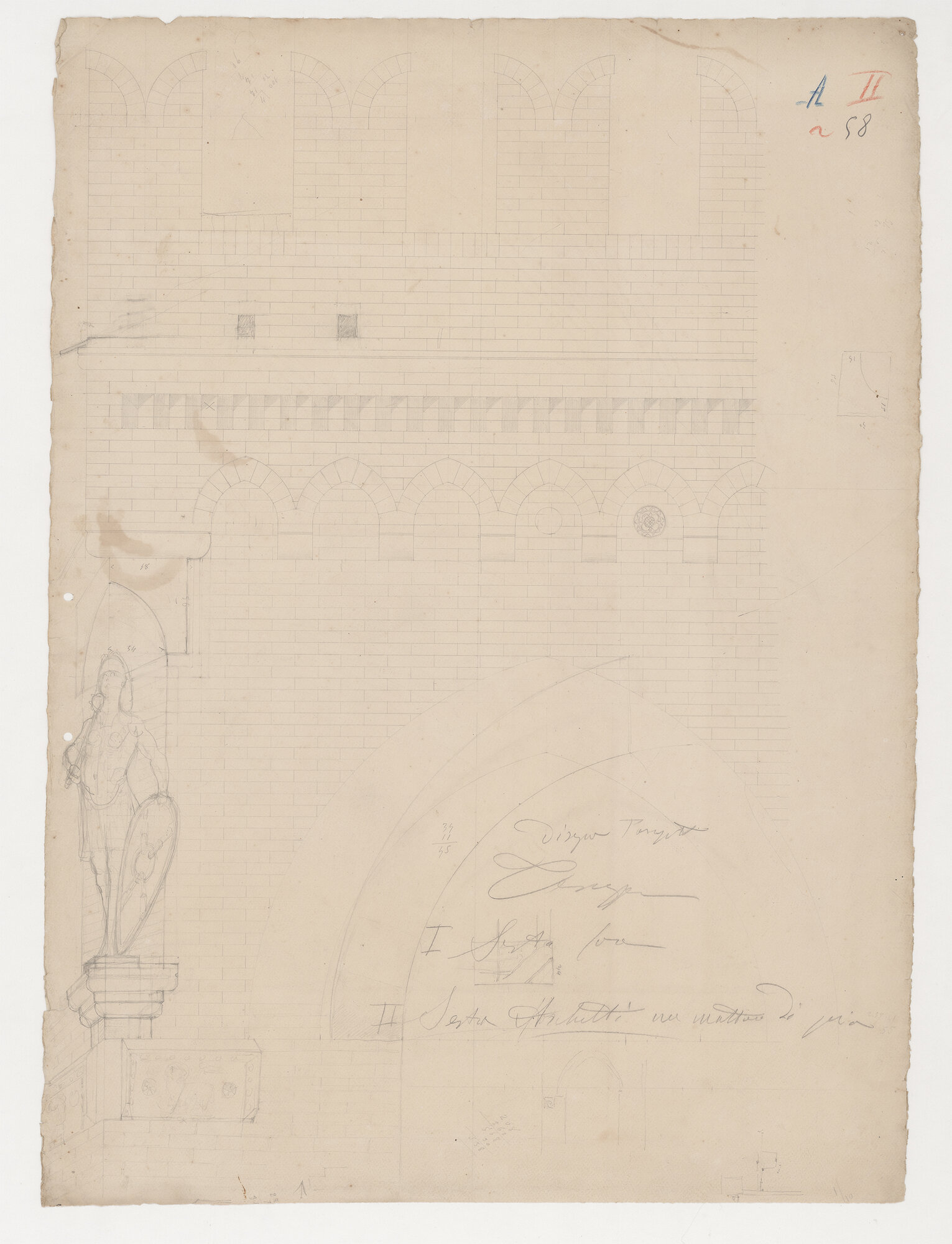 Castello D'Albertis (disegno) di Anonimo (XIX)