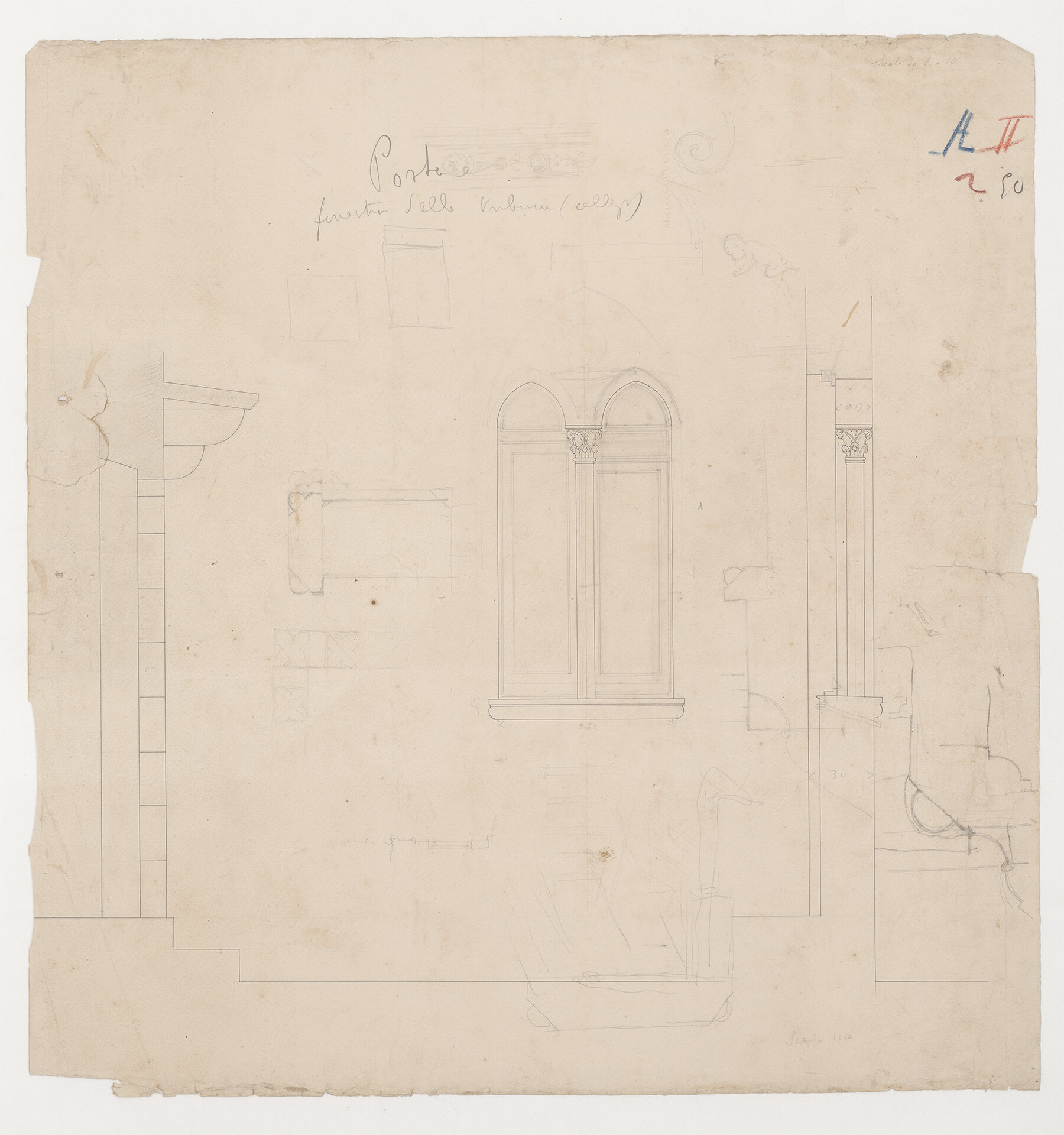 porta (disegno) di Allegro, Agostino (XIX)