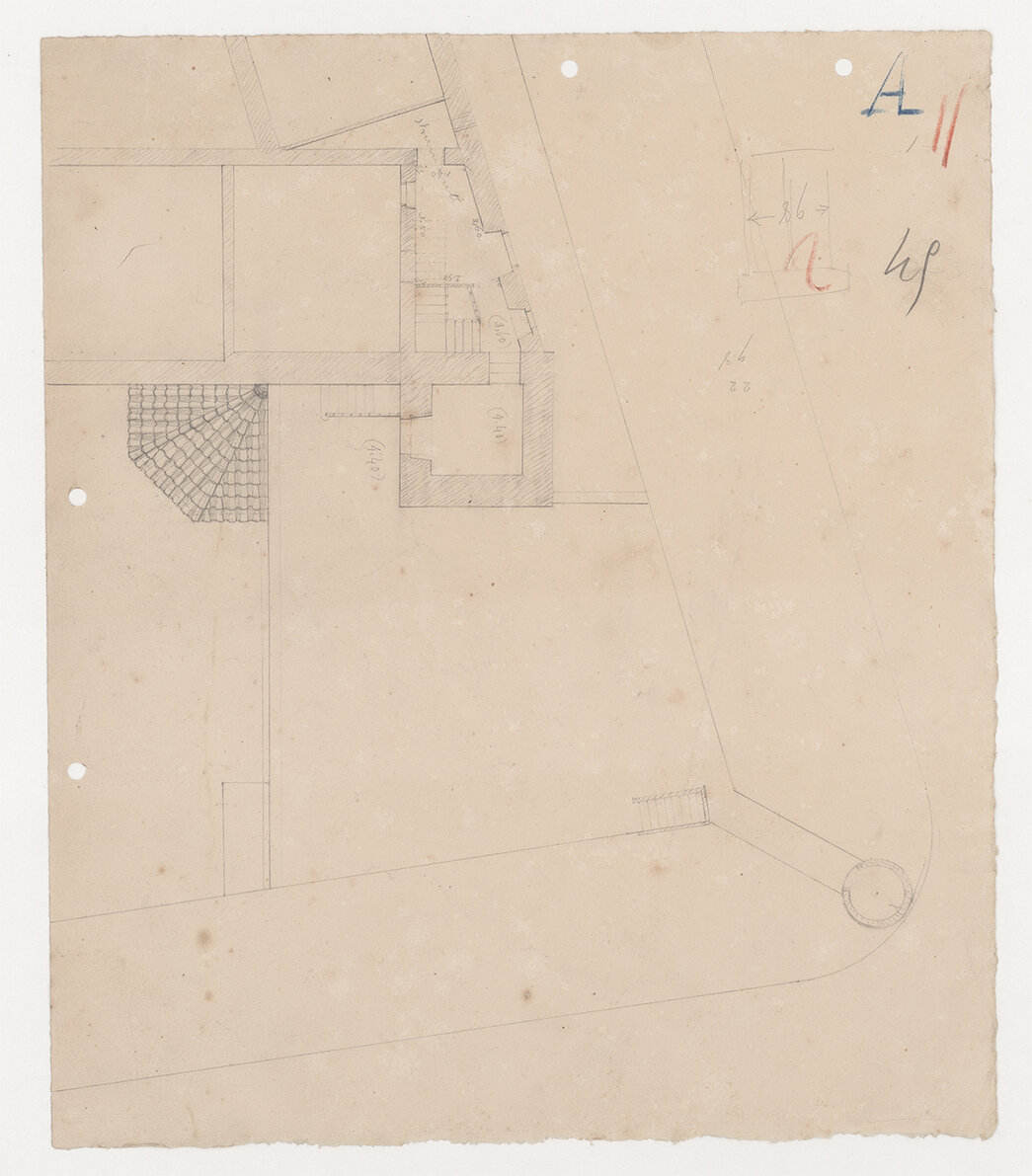 planimetria (disegno) di Anonimo (XIX)