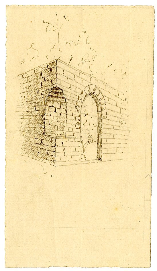 nicchia (bozzetto architettonico) di Crotta, Marco Aurelio (XIX)