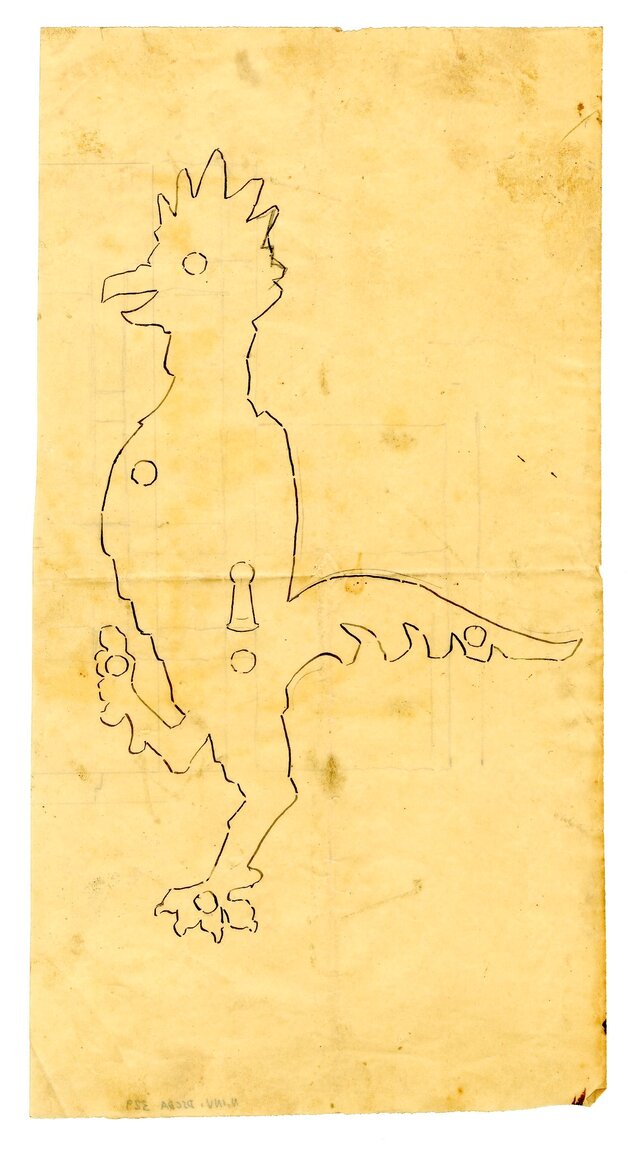 serratura (bozzetto) - ambito genovese (XIX)