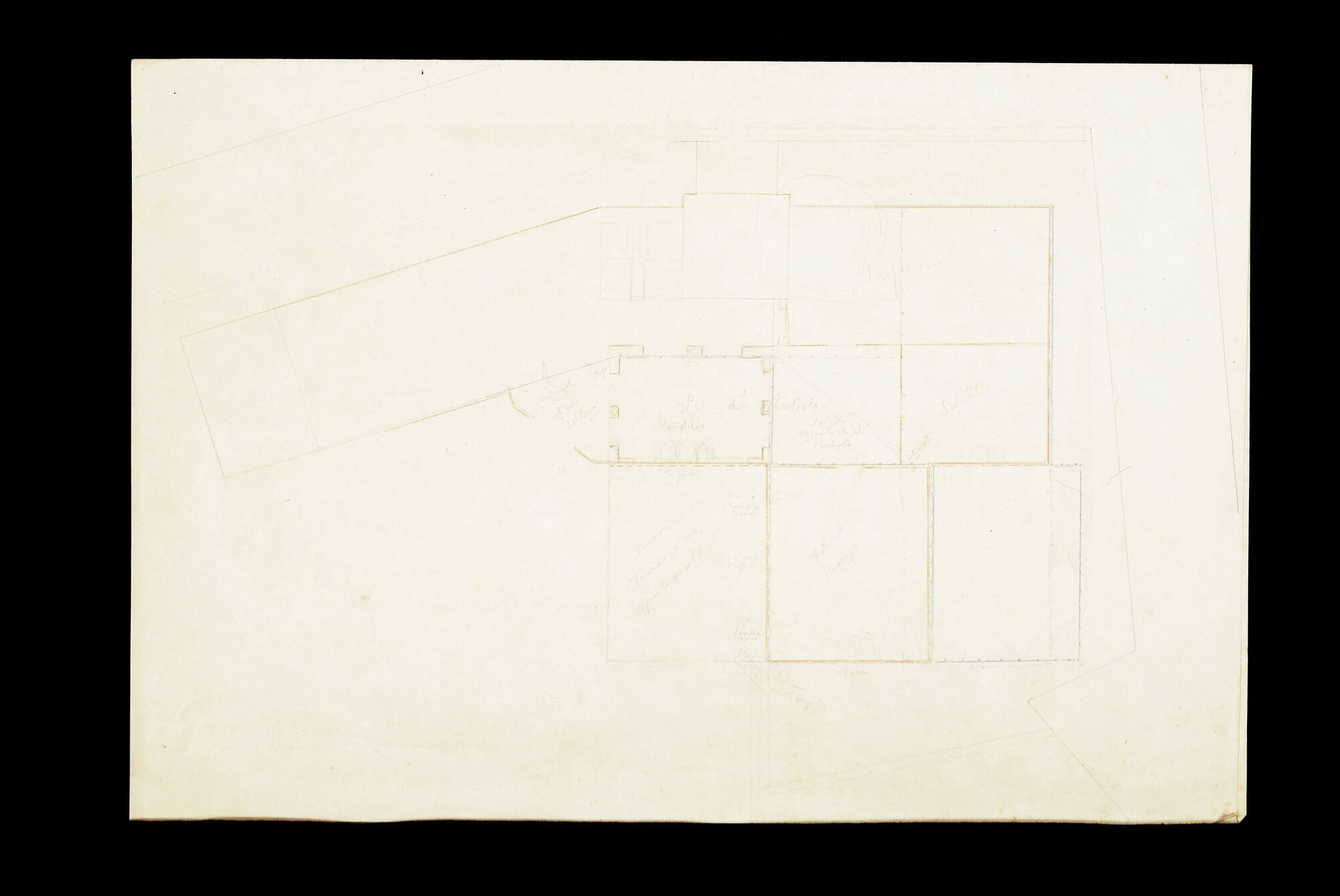 Castello D'Albertis (disegno tecnico) di D'Albertis, Enrico Alberto (attribuito) (XIX)
