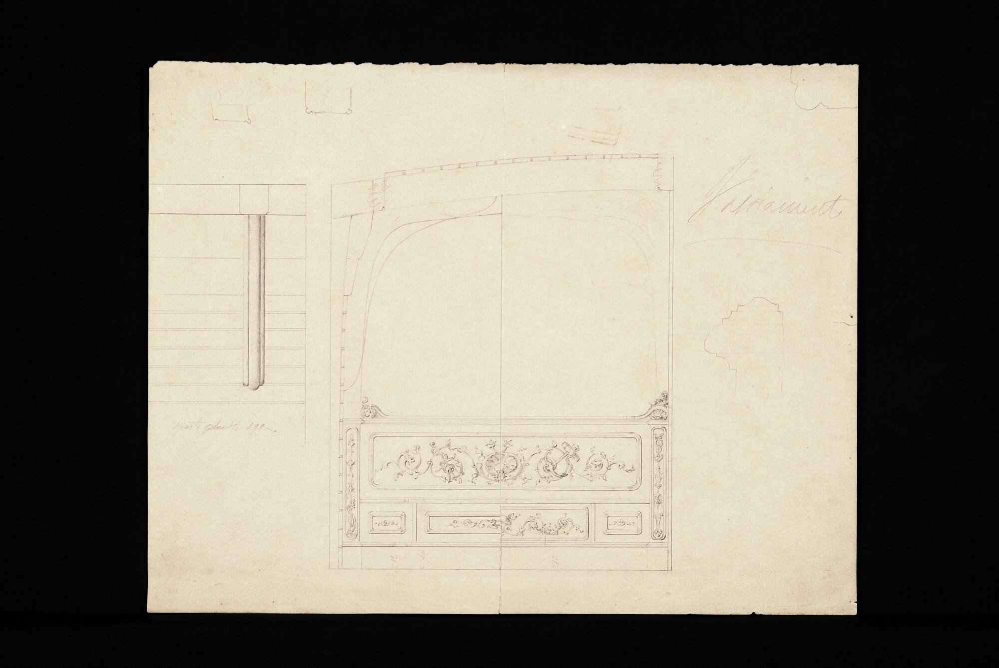 Castello D'Albertis (disegno tecnico) - ambito genovese (XIX)
