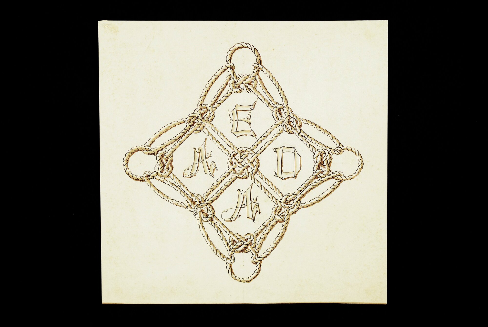 stemma araldico (disegno preparatorio) - ambito genovese (XIX)