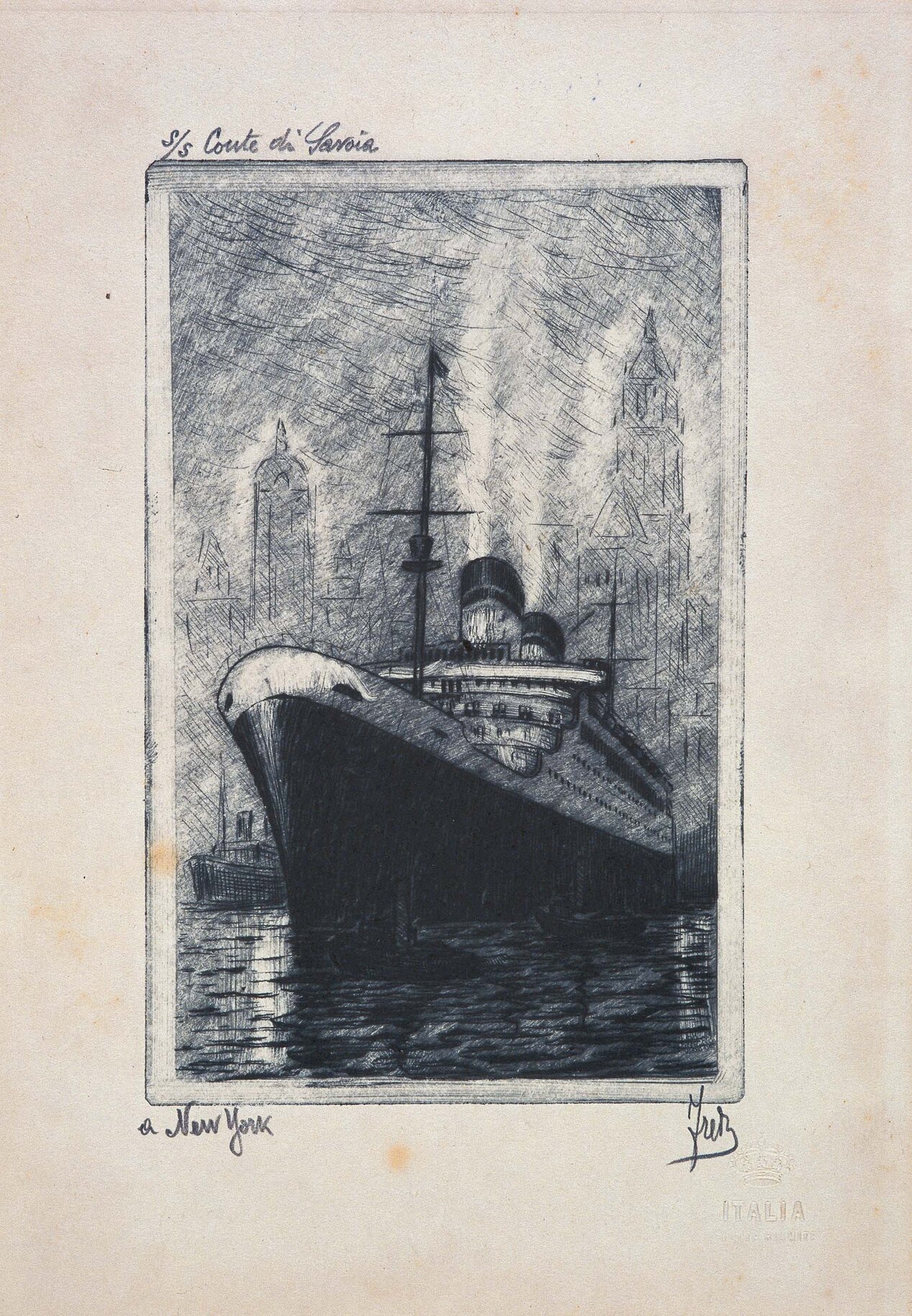 piroscafo (disegno) di Fredy (XX)