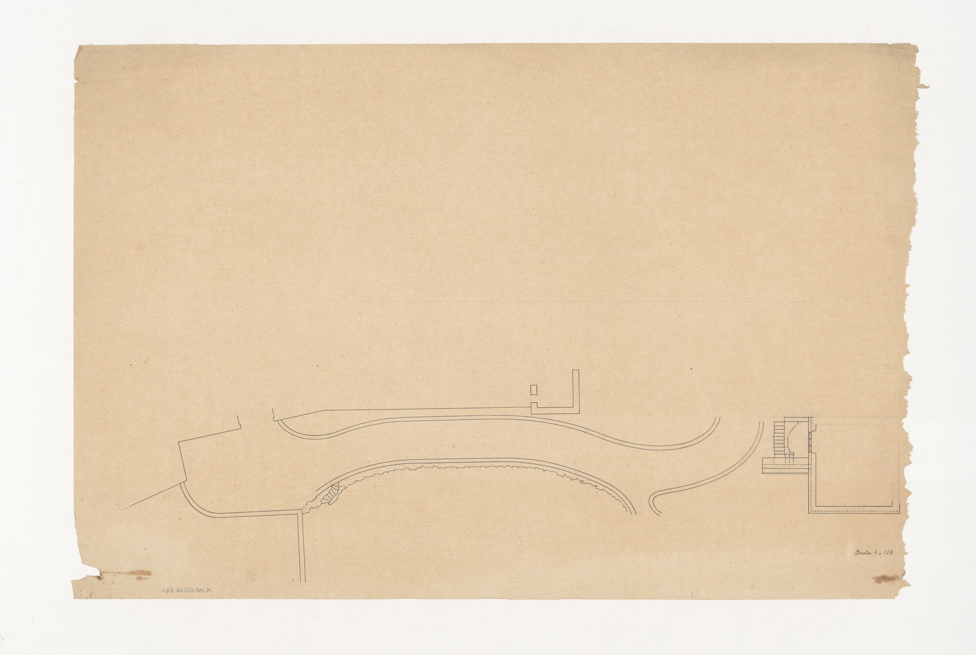 viale (disegno tecnico) di Anonimo (XIX)