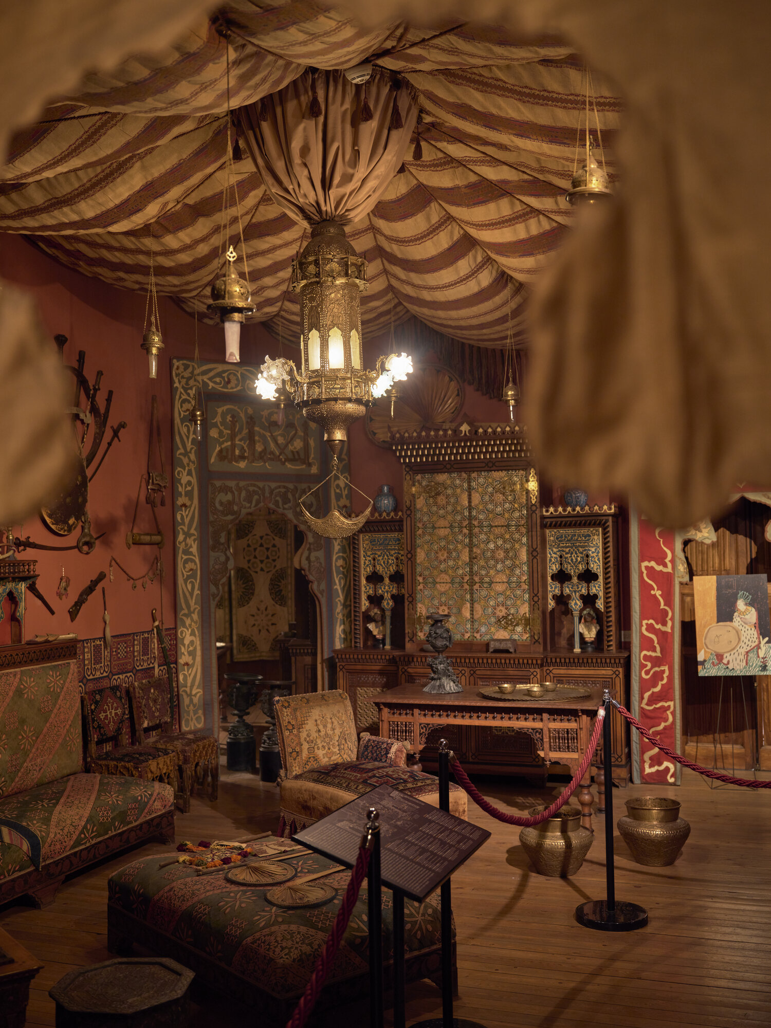 Salotto turco, interno - veduta (ambiente) di Parvis, Giuseppe (laboratorio) - ambito europeo (XXI)