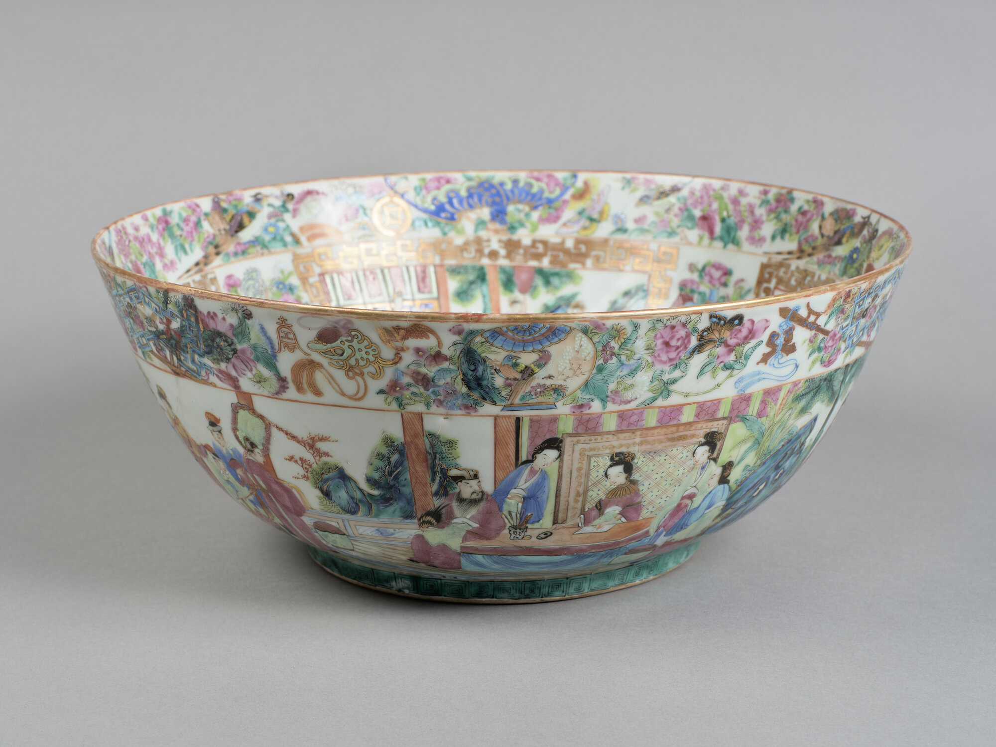 Coppa da punch, scene di corte (coppa) - Ambito cinese, Dinastia Qing (XIX)