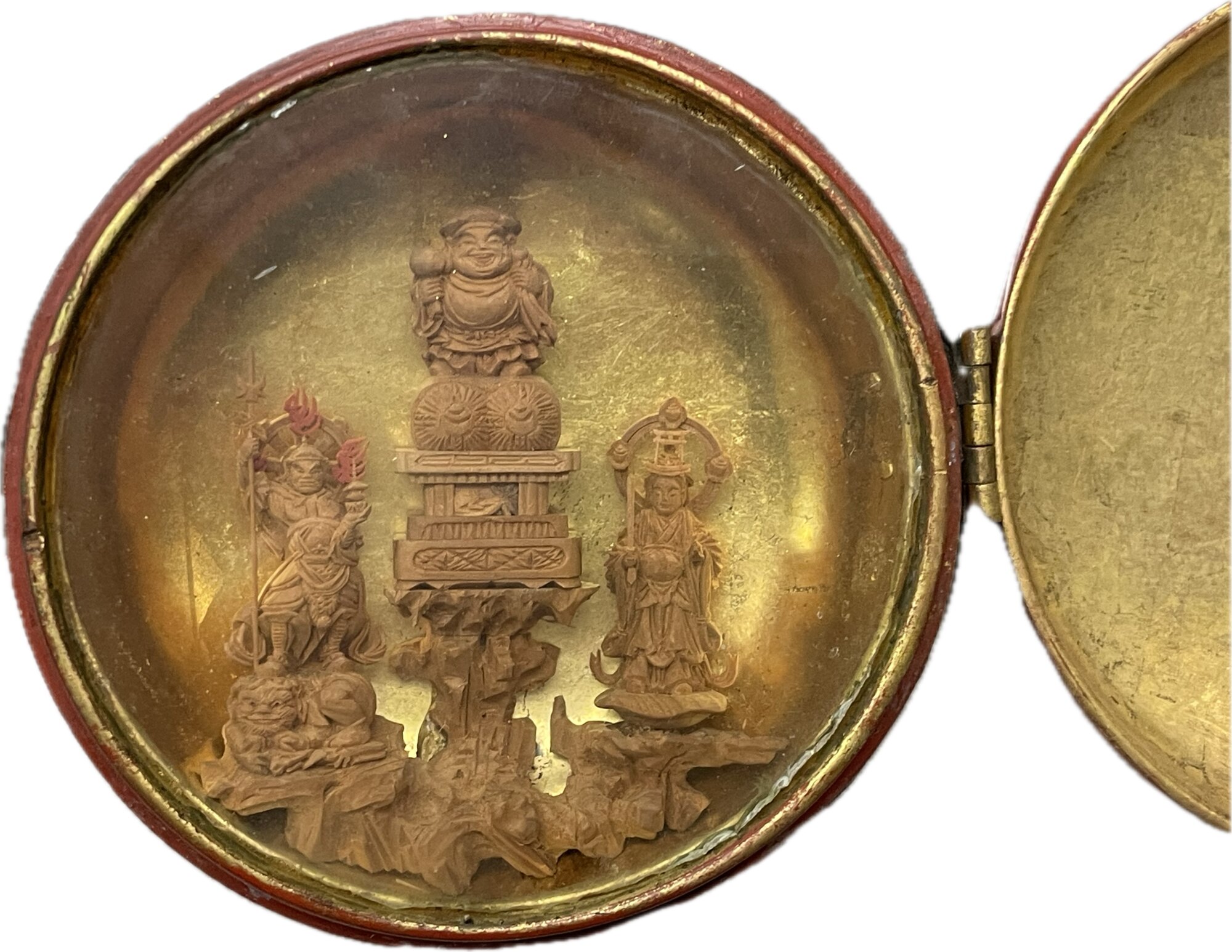 divinità giapponese (armadietto - portatile) - ambito giapponese (XVII-XIX)