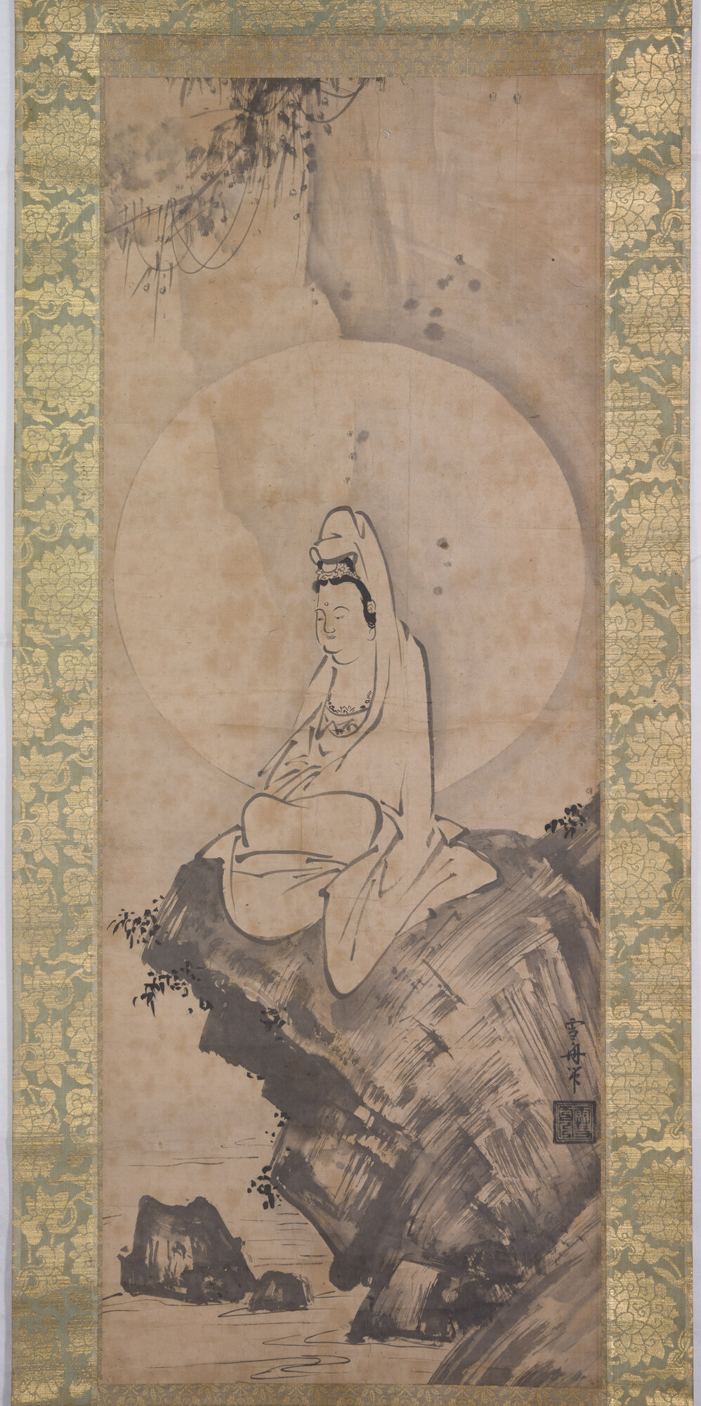 Kwannon, Bodhisattva della compassione (dipinto) di Sesshū, Tōyō (XVI)