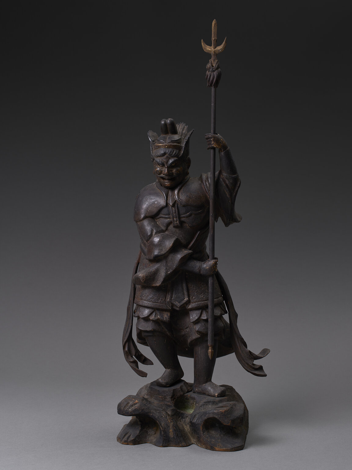 Kōmokuten, Kōmokuten (scultura - lignea) - ambito giapponese (XVII)