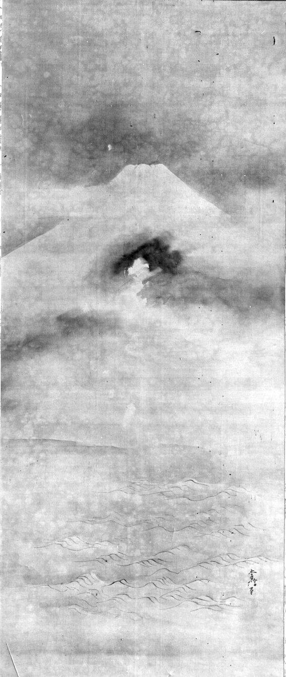 paesaggio montano (dipinto) di Kanō, Tsunenobu (XVIII)